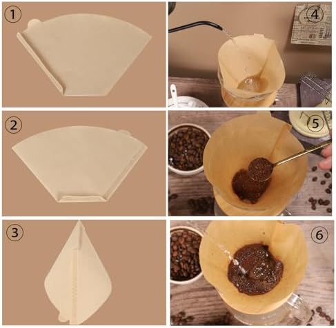 160 Count #4 Cone Coffee Filters 8-12 Cup Compatible with Ninja Maker