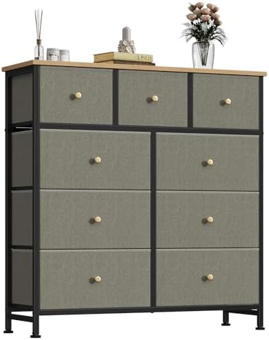 OLIXIS 9 Drawer Tall Dresser for Bedroom, Closet Organizers and Storage