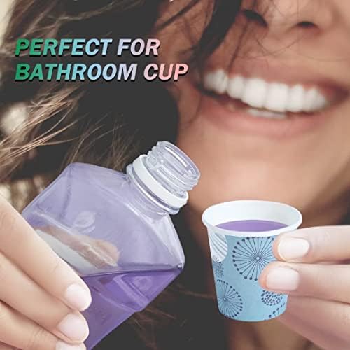 Clawsoff 300 Pack 3 oz Paper Cups Small Disposable Mouthwash Bathroom Cups