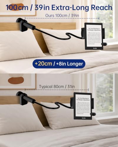 Kindle Stand with Remote Page Turner, Kindle Holder for Reading in Bed