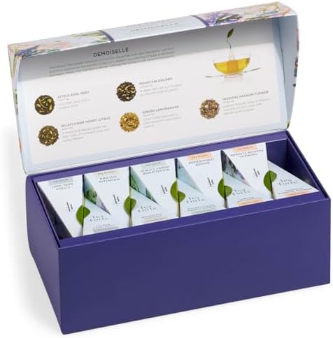 Tea Forte Tea Sampler, 20 Pyramid Infuser Bags, Premium Tea Gift Set