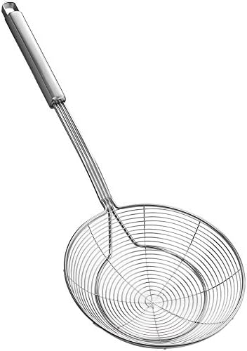 YFWOOD Spider Strainer Skimmer, Slotted Spoon for Cooking 6.3 Inch