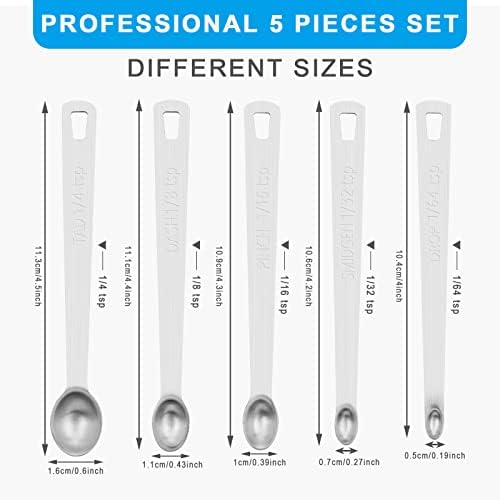 5pcs Mini Measuring Spoon Set, Heavy Duty Stainless Steel