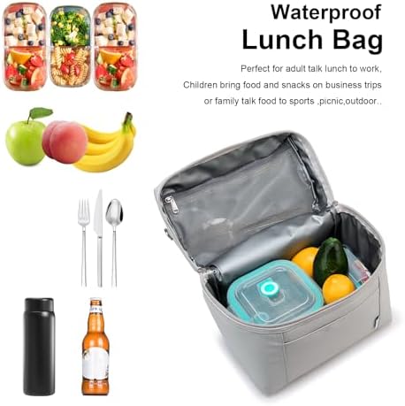 NOL Insulated Lunch Bags for Women Cooler Bag Lightweight Nylon Waterproof Lunch Box for Work