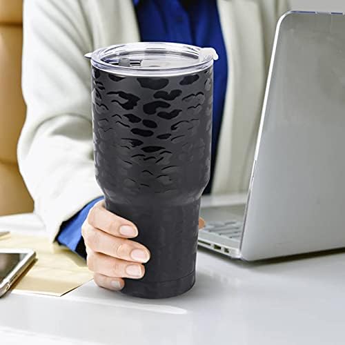 D·S 30oz Leopard Tumbler Double Wall Vacuum Insulated Travel Coffee Mug