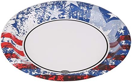 Kingsford Heavy Duty Paper Plates, American Flag, 10 Inch, 35 Count, 6-Pack