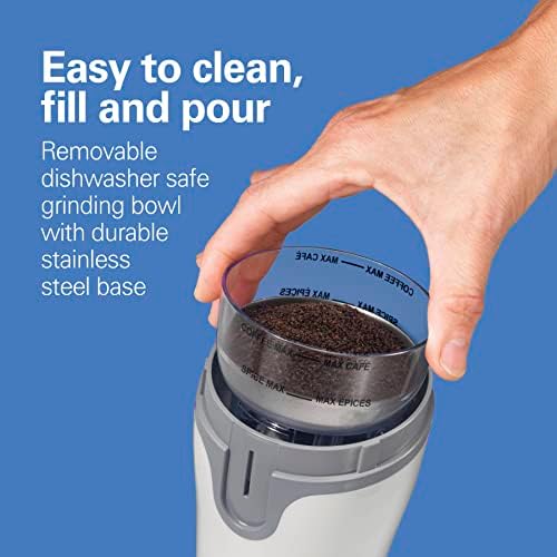 Hamilton Beach Fresh Grind Electric Coffee Grinder For Up To 12 Cups