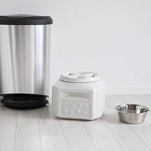 Gamma2 Vittles Vault Dog Food Storage Container with Airtight Lid, holds up to 10-15 Pounds of Dry Pet Food, Cat Kibble and Bird Feed, BPA Free, Made in USA, Without Scoop
