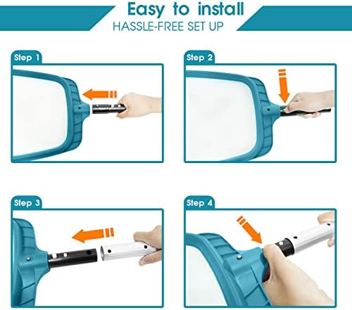 POOLWHALE Pool Leaf Skimmer, Pool Surface Cleaning Net (Pole Not Included)