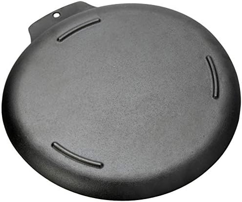 Outset 76378 Scallop Cast Iron Grill and Serving Pan , Black