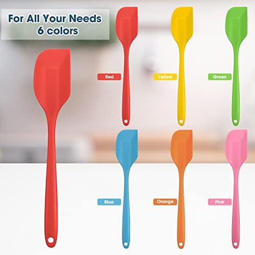 Irenare 24 Pcs Mini Silicone Spatulas Bulk, 8.3 Inch, Cute