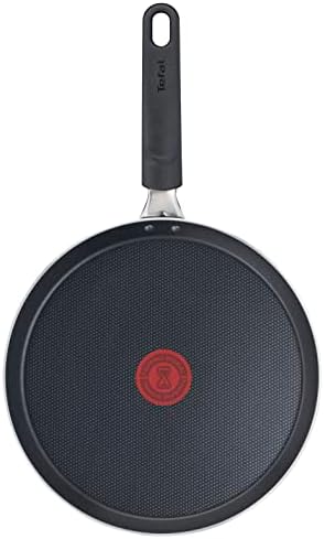 Tefal B55509 Easy Cook and Clean Crepe Pan 25 cm | Non-Stick Coating | Safe | Thermal Signal | Stable Base | Ideal Shape | Healthy Cooking | Black