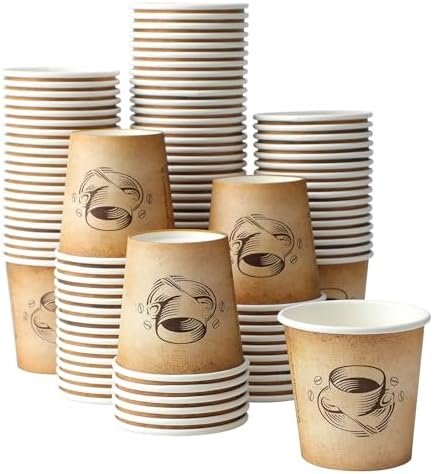 Clawsoff 600 Pack 4 oz Small Coffee Cups Disposable Paper Espresso Cups