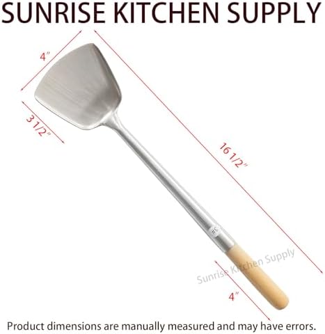 Sunrise Kitchen Supply Commercial Grade Wok Spatula (Shovel 15.50" (#3))