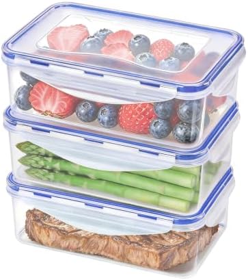 KIGI Food Storage Containers, Medium, Set of 3 (4.8 Cup)