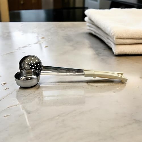 3 oz Slotted Stainless Steel Portion Control Ladle Spoodle - [Pack of 2]