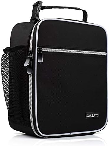 Lunch Bag, Durable Insulated Lunch Box Reusable Adults Tote Bag Lunch Bag for Men, Women, Adults (Black)