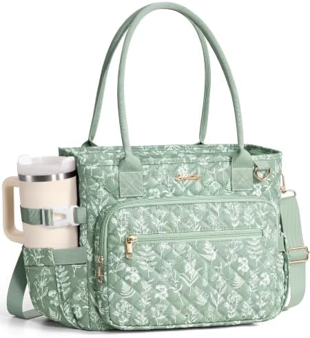 Bagstellar Lunch Box for Women Insulated Lunch Bag Quilted Soft Cooler Tote