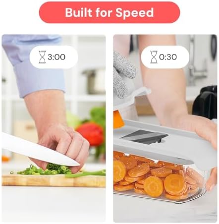 Fullstar Pro Mandoline Vegetable Slicer, Grater & Julienne with Container