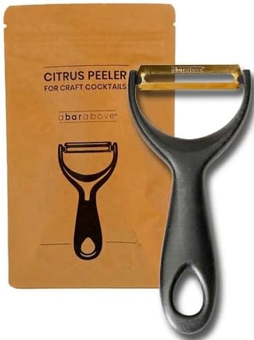 A Bar Above Citrus Peeler, Stainless Steel Fruit Peeler, Gold Finish