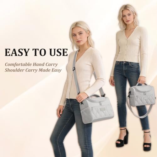 Insulated Lunch Bag Women Men Leakproof With Cup Holder, Grey