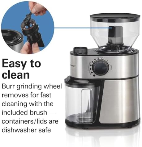 Hamilton Beach Electric Burr Coffee Grinder with Large 16 oz. Hopper