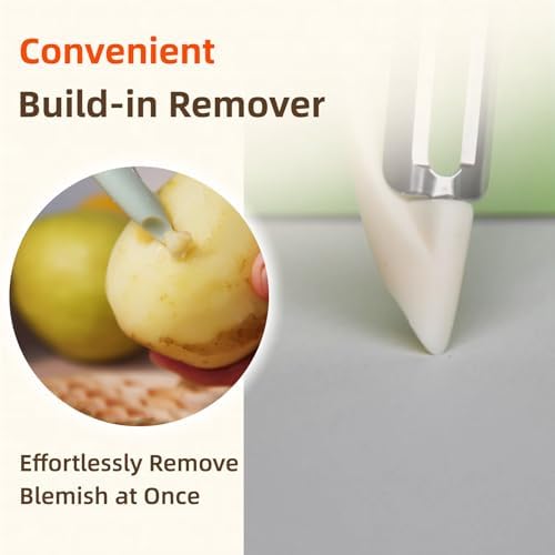 Stainless Steel Vegetable & Fruit Peeler for Kitchen, Green