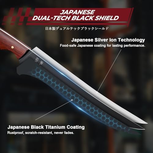 DRGSKL Boning Knife 7 inch - Brisket Trimming Knives for Meat Cutting