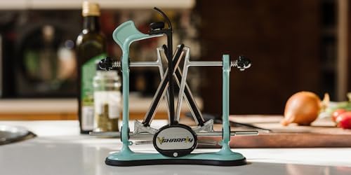 Warthog V-Sharp A4 Knife Sharpener, Diamond Rods, Metal Frame, Aqua Sky