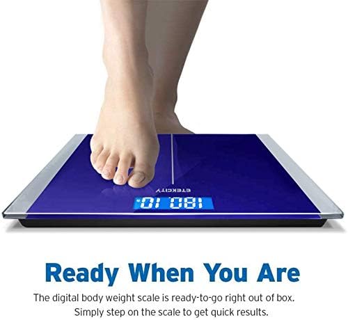 Etekcity Digital Electric Bathroom Scale for Body Weight, 400 lbs, Blue