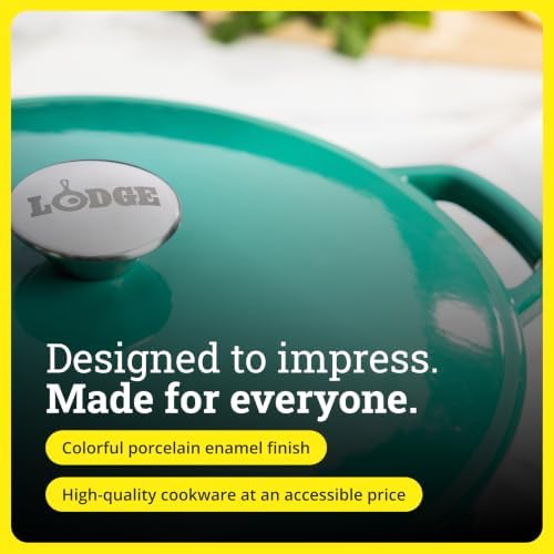 Lodge 5 Quart Cast Iron Elements Enamel Dutch Oven - Clover