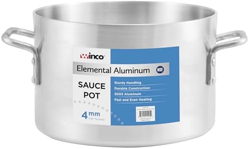 Winco 40 qt Heavy-Duty, Aluminum Sauce Pot