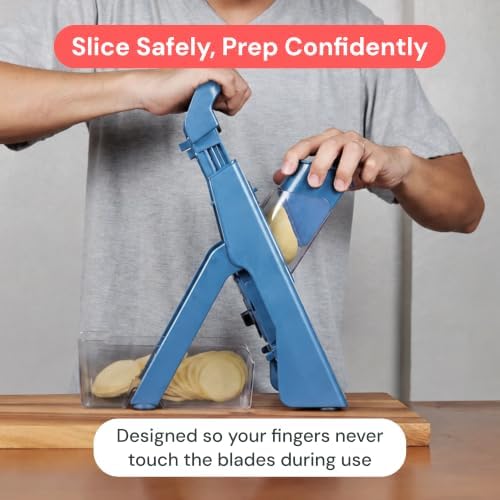 Fullstar Safer Mandoline Slicer for Kitchen Adjustable Veggie & Food Slicer