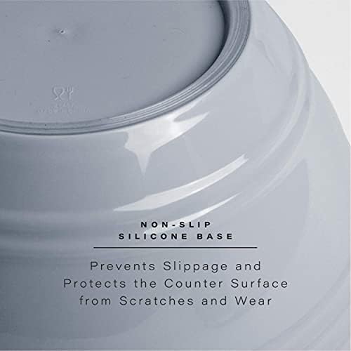 BINO | Mixing Bowl Set with Lids | Versatile Plastic Bowls for Kitchen Mixing, Serving, and Storage - 4-Piece Mixing Bowl Set in Various Sizes | Space-Saving Nesting Design | Dishwasher Safe