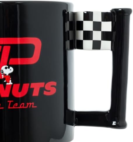 Silver Buffalo Peanuts Snoopy Racing Team, 3D Sculpted Handle Mug, 20oz