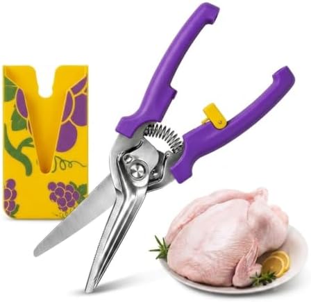 Kitchen Scissors, Stainless Steel Poultry Shears, Sharp Heavy Duty Scissors