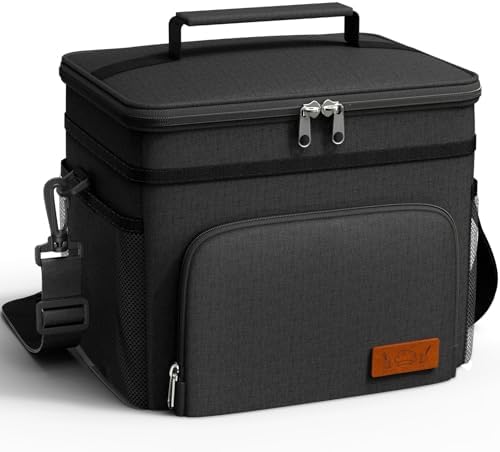 HOTOR Insulated Lunch Box Men Women Leak-Proof Cooler Lunch Bag 15L