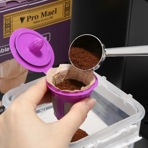 Pro Mael 200 Disposable K Cup Paper Filters for Keurig 1.0&2.0, Unbleached
