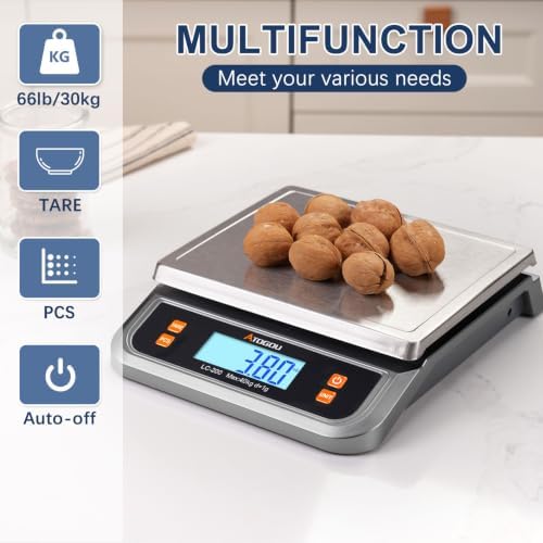 Atogou 88lb Food Scale, Commercial Kitchen Scale Plug-in Usable