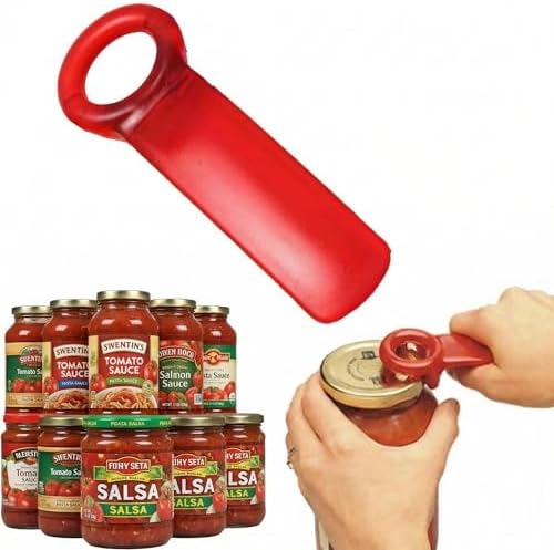 Jar Opener Jar Key,Easy Grip Jar Lid Opener Plastic Jar Opener for Weak Hands,Elderly, Children
