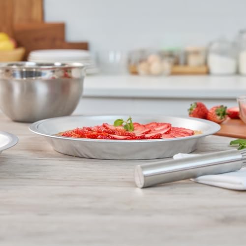 Restaurantware Aluminum Gauge Pie Pan, 72 Pack
