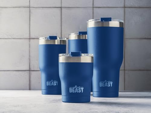 Beast 30 oz Tumbler Stainless Steel Vacuum Insulated Coffee Ice Cup Double Wall Travel Flask (Royal Blue)