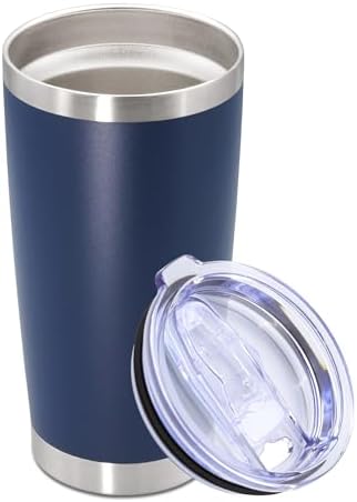 20oz Tumbler Stainless Steel Tumbler Coffee Tumbler with Lid Navy, 1P