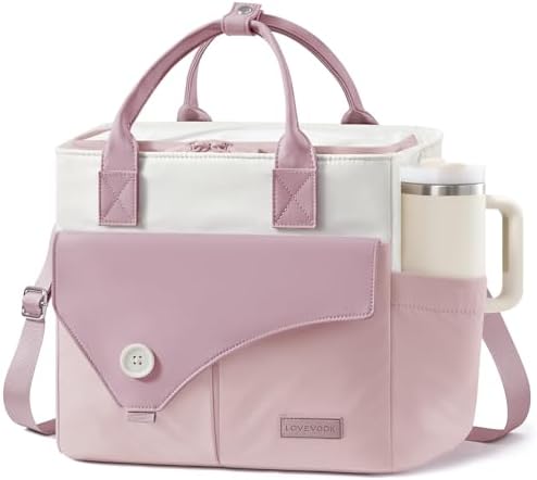 LOVEVOOK Lunch Box for Women,Large Insulated Leakproof Lunch Bag for Work