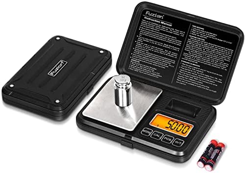 Fuzion Digital Pocket Gram Scale 200g/0.01g with 50g Calibration Weight