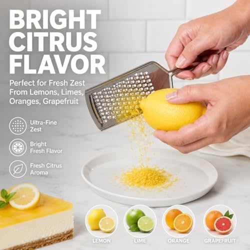 HIC Kitchen Handy Grater Zester, Japanese 420J2 Stainless Steel