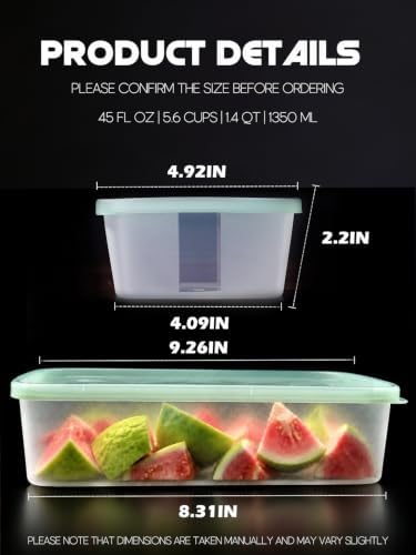 LivLab Mker 40PCS 45OZ Food Storage Containers with Lids - Meal Prep