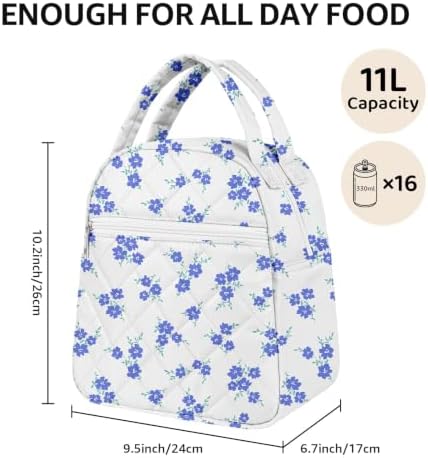 Paquesta Lunch Bag Women Stylish Quilted Lunch Boxes for Adult