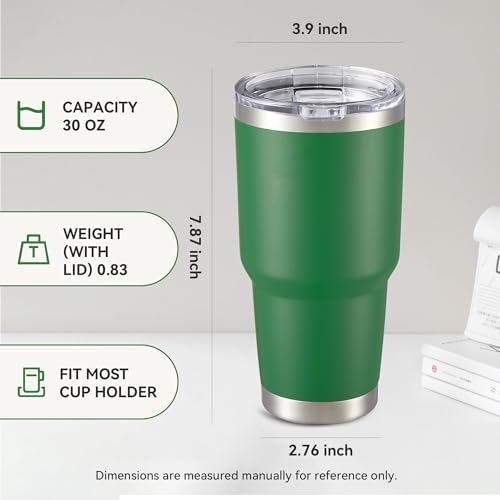 30 oz Tumbler with Lid Stainless Steel Tumblers Bulk, 4 Pack