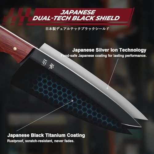 DRGSKL Kitchen Utility Knife From Japan - Small Chef Knife 5 Inch